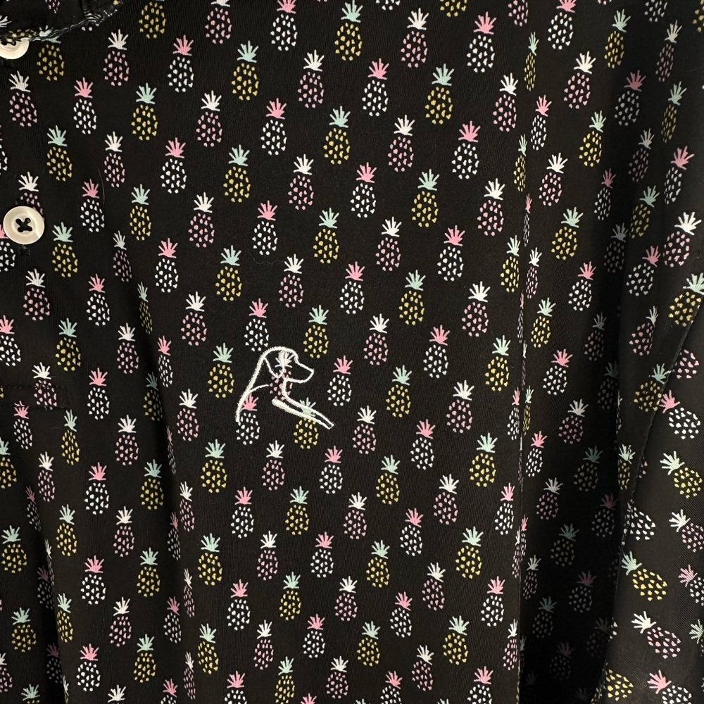 Rhoback Pineapple Polo Shirt XXL